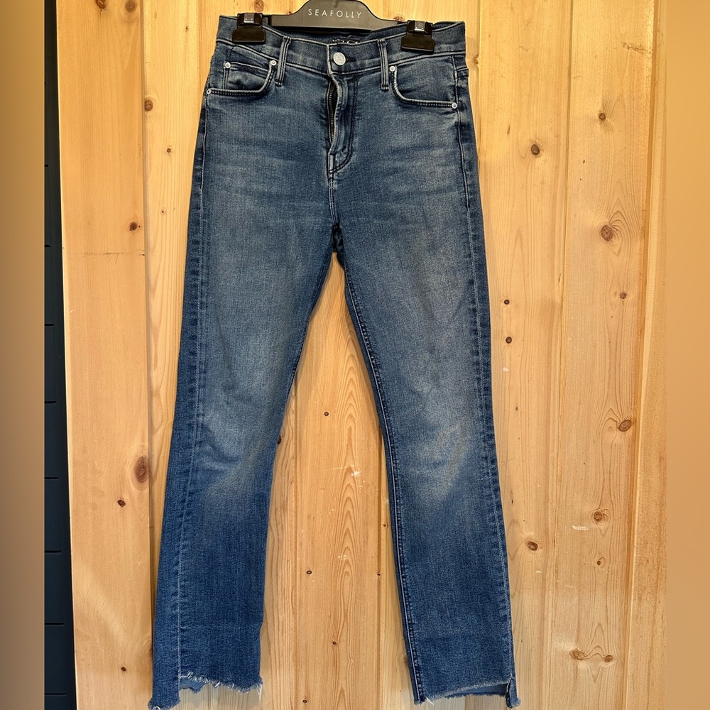 MOTHER Blue Straight Jeans Classic Style